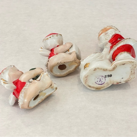 Vintage Spaghetti Santa Planter Figurine & Cherub Baby Angels Christmas - Picture 15 of 15